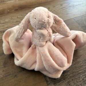 Jellycat pink mini bashful bunny security blanket